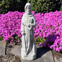 St Fiacre Garden Statue For Concrete Outdoor Sculpture - The Patron Sain... - $57.50