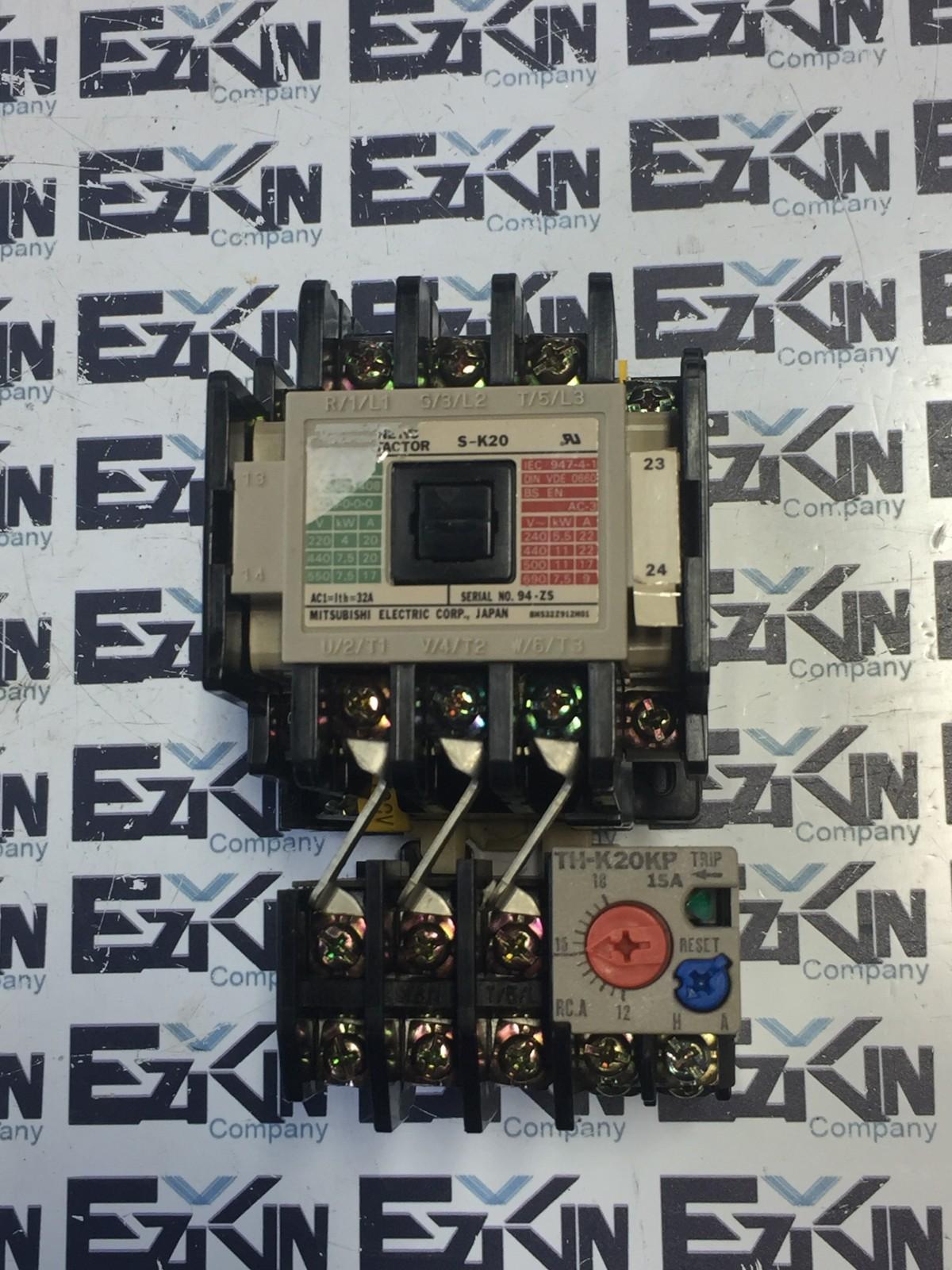 MITSUBISHI S-K20 120V COIL  OVERLOAD RELAY TH-K20KP 12-18A  - $65.00