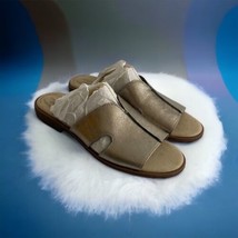 Clarks Women Shoe Size 11 Declan Flo Metallic Slide Sandals Slip On Comfort - £31.64 GBP