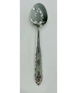Oneida  Serving Spoon FLORAL BOUQUET Stainless Distinction Silverware Fl... - $17.64 CAD