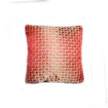 Decorative Pillow, Red Gold Metallic Jacquard, Red Velvet,  Decor Pillow... - £30.73 GBP