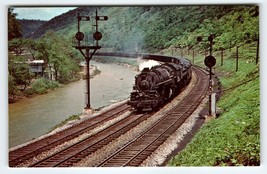 Railroad Postcard Locomotive Steam Train Railway 7154 Baltimore &amp; Ohio Vintage - £4.17 GBP