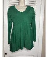 Whisper Knit By Louis Dell’Olio Green Princess Sweater XS Kelly Green Lu... - £19.19 GBP