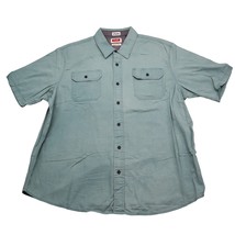 Wrangler Shirt Mens XL Green Flex Comfort Hike Western Outdoor Workwear - £20.48 GBP