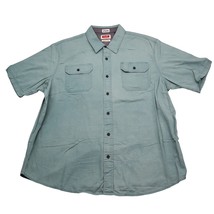 Wrangler Shirt Mens XL Green Flex Comfort Hike Western Outdoor Workwear - £20.38 GBP