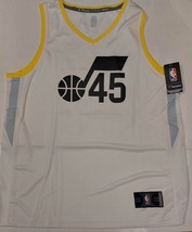 Fanatics Donovan Mitchell Jr #45 NBA Utah Jazz Jersey  Mens Size Large White - £33.36 GBP
