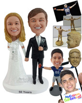 Personalized Bobblehead Man And Woman Married For Over 50 Years Both Beautiful - - £124.67 GBP