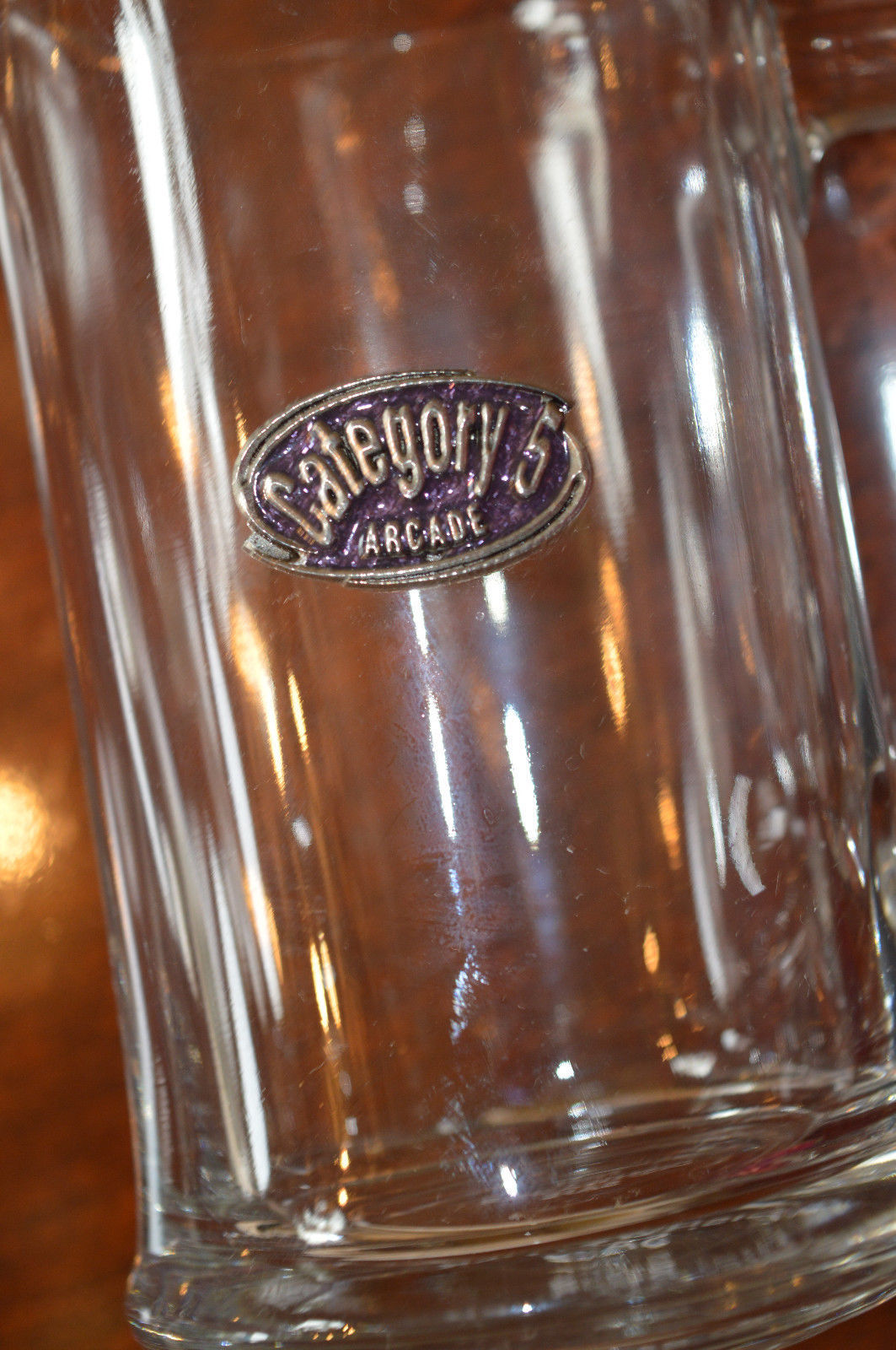 Primary image for * Category 5 Grand Casino Biloxi MS  Badge Logo Beer Mug Stein Heavy Glass
