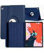 Leather Rotating Portfolio Stand Case DARK BLUE for iPad Pro 9.7″/Air 1/... - £5.31 GBP