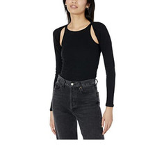 NWOT N:philanthropy Women&#39;s Cara Top Shirt, Black Size S - £18.50 GBP