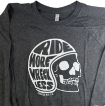 Tobacco Motorwear Co. RIDE MORE WRECK LESS 3/4 Sleeve T-Shirt, Large - $24.99