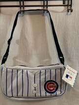 NEW Chicago Cubs Pinstripe Jersey Purse Pro.FAN.ity by LITTLEARTH Crossbody Tote - £17.76 GBP