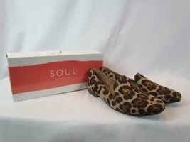 NIB Soul Naturalizer Faux Cheetah Textile Low Heel Loafer Brown Sz 6.5 M - £41.91 GBP