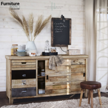 Furniture BoutiQ Industrial Style Sideboard in Mango Wood | Mango Wood Buffet - £2,237.39 GBP