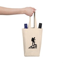 Mountain Hiking Wine Tote Bag | Perfect Outdoor Adventure Gift | Black A... - £25.49 GBP