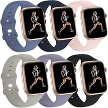 Sport Bands Silicone Compatible with Apple Watch Band 42mm 44mm,Replacement (S1) - £12.43 GBP