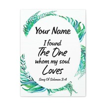  Personalized Soulmate Song Of Solomon 3:4 Bible Verse Canvas Ch - £60.93 GBP+