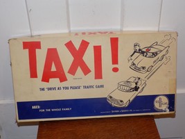 Vintage 1960 Taxi Board game by Selchow &amp; Righter - $44.55