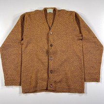 Vintage Clover Knitting Mills Cardigan Sweater Mens S Brown Wool Grunge ... - $140.24