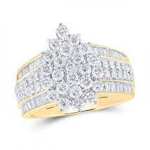 Authenticity Guarantee

10kt Yellow Gold Womens Round Diamond Cluster Ring 2 ... - £1,817.64 GBP