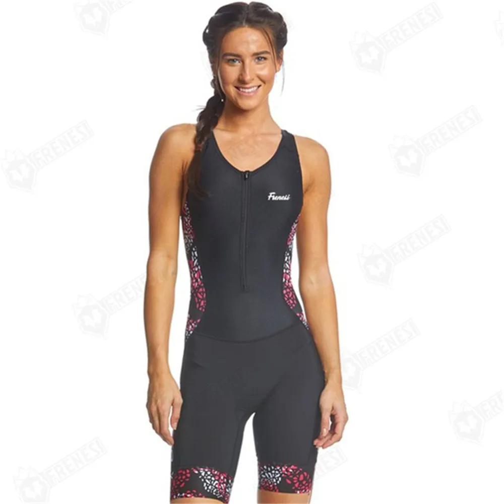 Sporting Frenesi Women&#39;s Cycling Jumpsuit Vest Triathlon European American Ropa  - £69.54 GBP