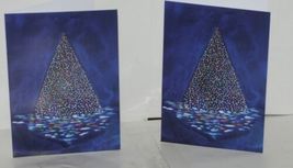 Painted Trees Peacocks Frameable 5X7 Christmas Card 3 Designs Package 6 image 3