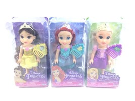Rapunzel Ariel &amp; Belle - 6&quot; Disney Princess Petite Doll By Jakks Pacific Read - £26.89 GBP