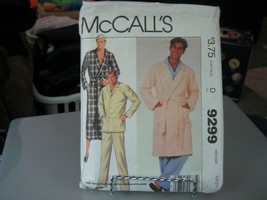 McCall&#39;s 9299 Men&#39;s Robe, Belt &amp; Pajamas Pattern - Size L (42-44) - $12.23