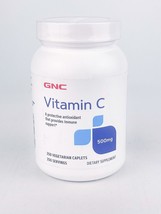 GNC Vitamin C 500mg 250 Vegetarian Caplets BB 11/2024 - £12.12 GBP