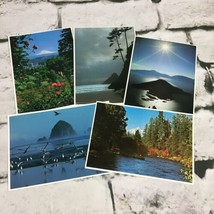 Oregon Coast Mount Hood Crater Lake Vintage Postcard Lot Of 5 Scenic Nature - £7.90 GBP