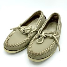 Mens Shoes Leather Loafer Boaters Grayish Tan G.H. Bass &amp; Co 7.5M Casual Slip On - $13.50