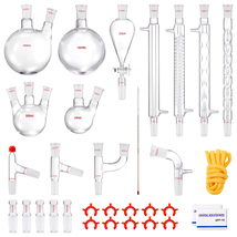 VEVOR Lab Distillation Kit, 3.3 Boro Lab Glassware Distillation Kit, 32 pcs - $100.90