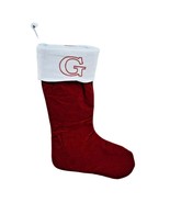 Holiday Home Monogrammed G Red and White 16 Inch Christmas Stocking New - £7.44 GBP