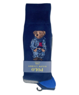 Polo Ralph Lauren Mens Blue Grey Denim Bear USA Flag Crew Dress Socks - ... - $19.79