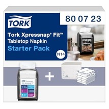 Tork Xpressnap Fit Tabletop Napkin Dispenser Starter Pack, 800723, N14 D... - £31.13 GBP