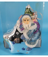 Christmas Ornament Santa On A Star Shatterproof  NEW In Original Box (AM... - £9.26 GBP