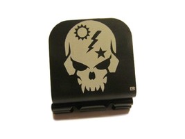 Skull With Army Ranger Crest Laser Etched Aluminum Hat Clip Brim-it - £9.42 GBP