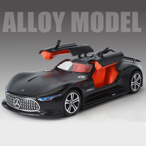 Matter black 1:24 Benzs Vision GT Alloy Concept Sports Car Model Diecast... - $27.99