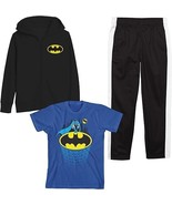 Batman Sweatsuit Youth Boys 3 Piece Hoodie Jogger T-shirt Combo Size XL ... - $462.42 MXN