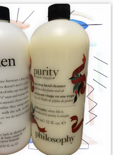 both  Philosophy Purity facial clean & Pure Grace shampoo bath shower gel - $85.13