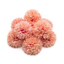 silllule 10Pcs Pink Artificial Chrysanthemums Ball Flowers,Artificial Flowers St - $12.85