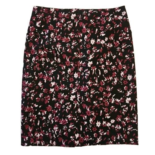 Primary image for Lysse New York Pencil Skirt Womens M Purple Floral Pull On Shapewear Lined
