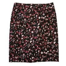 Lysse New York Pencil Skirt Womens M Purple Floral Pull On Shapewear Lined - £19.26 GBP