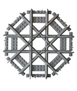 Multi V2 Compatible Cross Track, Straight Cross Tracks Crossover,Train - $699.64 MXN