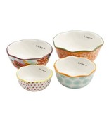 Pioneer Woman ~ Set of Four (4) ~ Flea Market ~ Stoneware ~ Measuring Cu... - €25,68 EUR