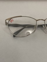 Vtg New Futuristic Silhouette Silver, Gold &amp; Blue Glasses Frames M6270 56-15-130 - £32.17 GBP