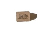 Stampin Up! Hello Shadow Look Rubber Stamp 1999 Wooden Mounted Teeny Tiny - $7.01
