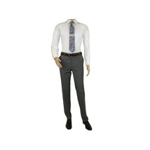 Men's Apollo King 3 piece Vested Business Suit Vested SL203 Gray Textured image 9