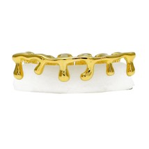 UWIN New Custom Fashion Jewelry Fit Gold Color Hip Hop Grills Teeth Drip Caps Lo - £17.15 GBP