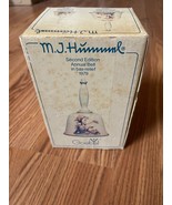 NIB Vintage Goebel M.J. Hummel Annual Bell 2nd Edition 1979 - £14.58 GBP